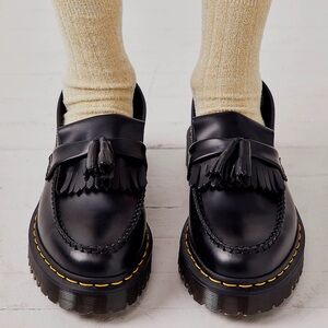 Dr. Martens Black Adrian Bex Tassel Loafers